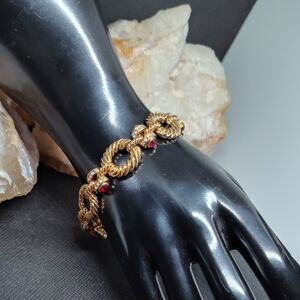 JBK Jackie Kennedy By Camrose And Cross Gold and Red Women's Bracelet